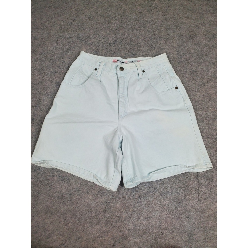 Vintage ZENA Shorts Women's Size 10 Light Wash High Rise Mom 90s